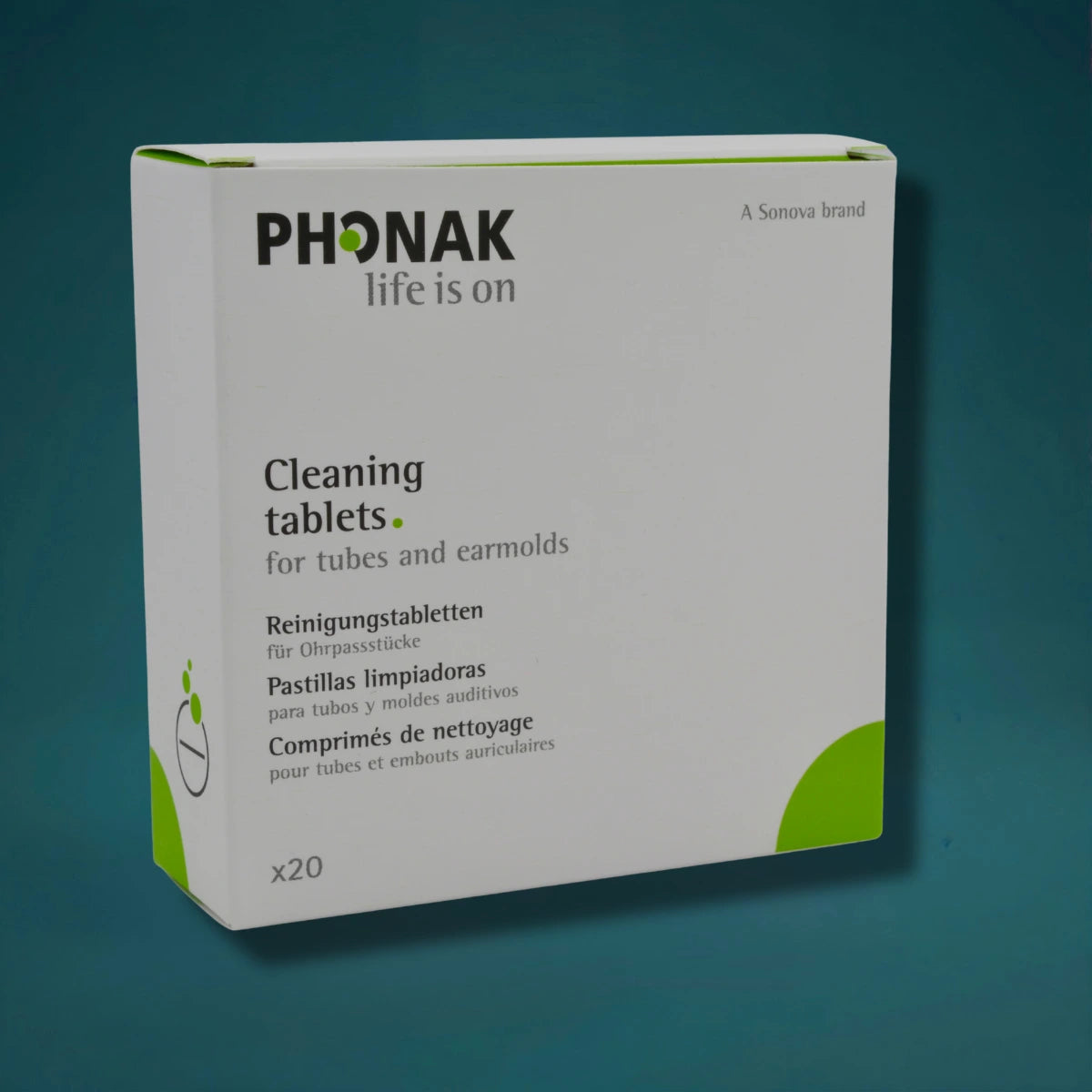 Phonak Reinigungstabletten, Packung mit 20 Stück