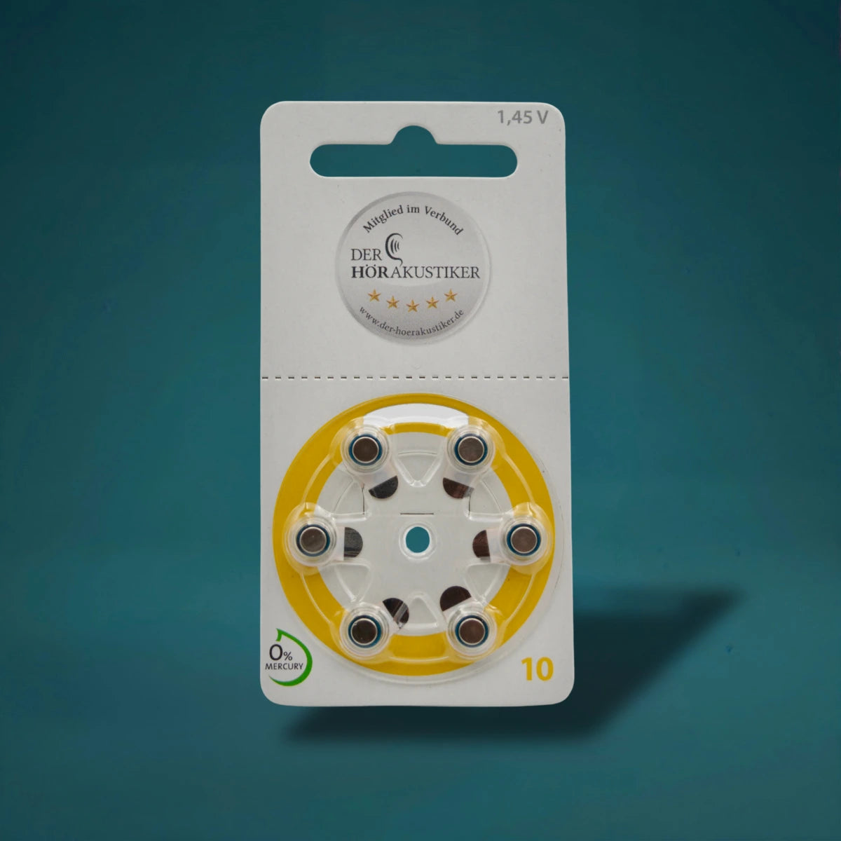 Hörgerätebatterien Typ 10 (gelb)
