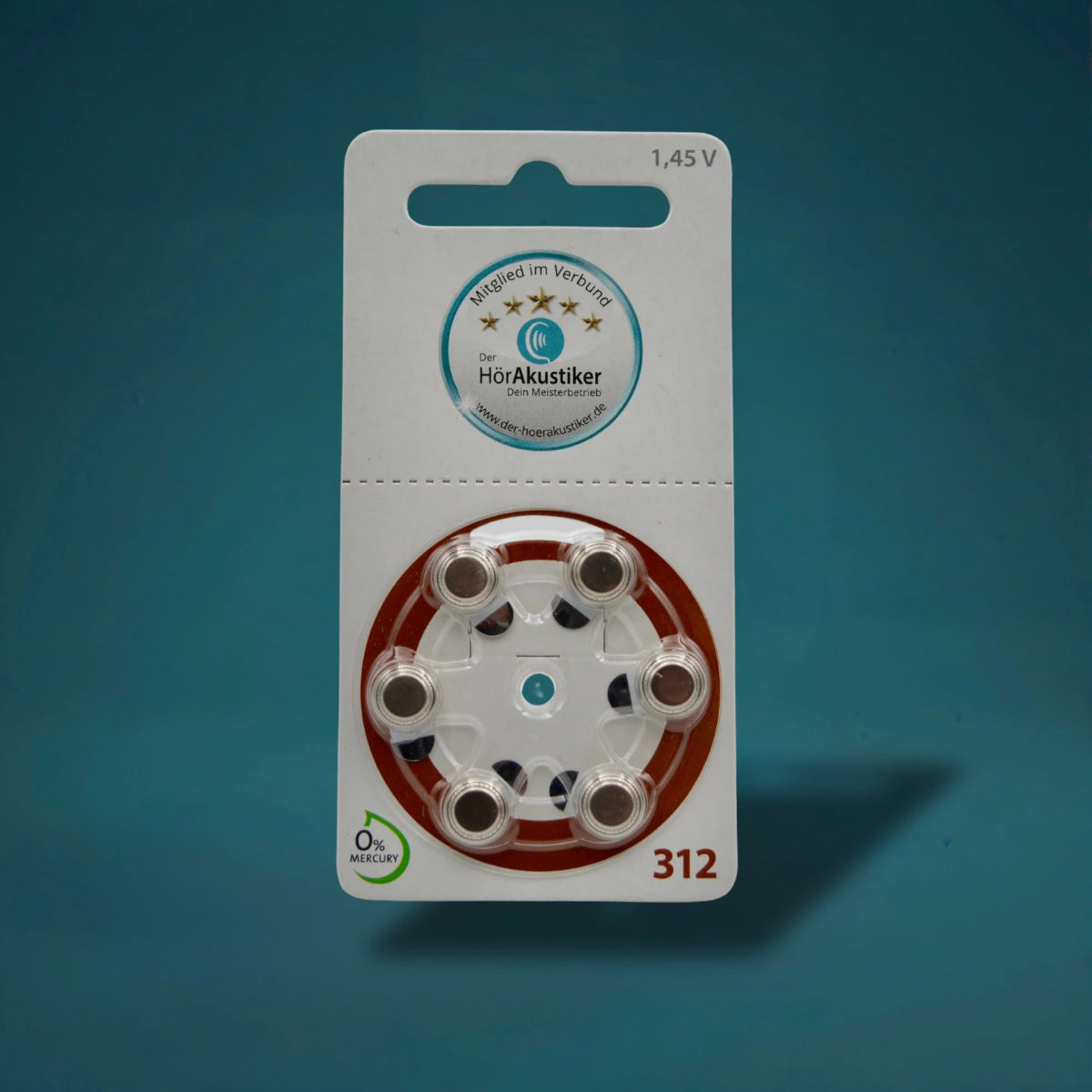 Hörgerätebatterien Typ 312 (braun)