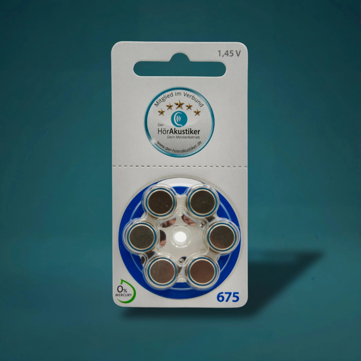 Hörgerätebatterien Typ 675 (blau)