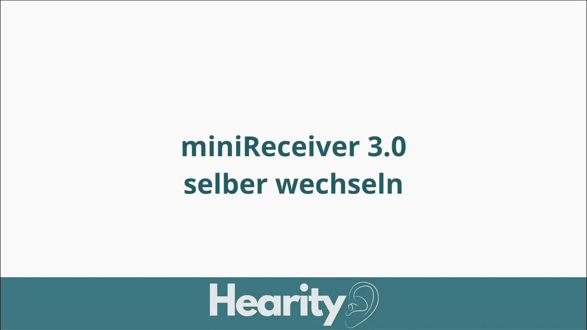 Video laden: Ex-Hörer miniReceiver 3.0 wechseln